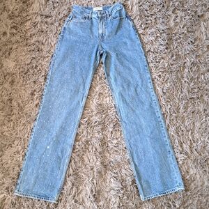 Abercrombie and Fitch Rhinestone The Loose High Rise Jeans Size 25